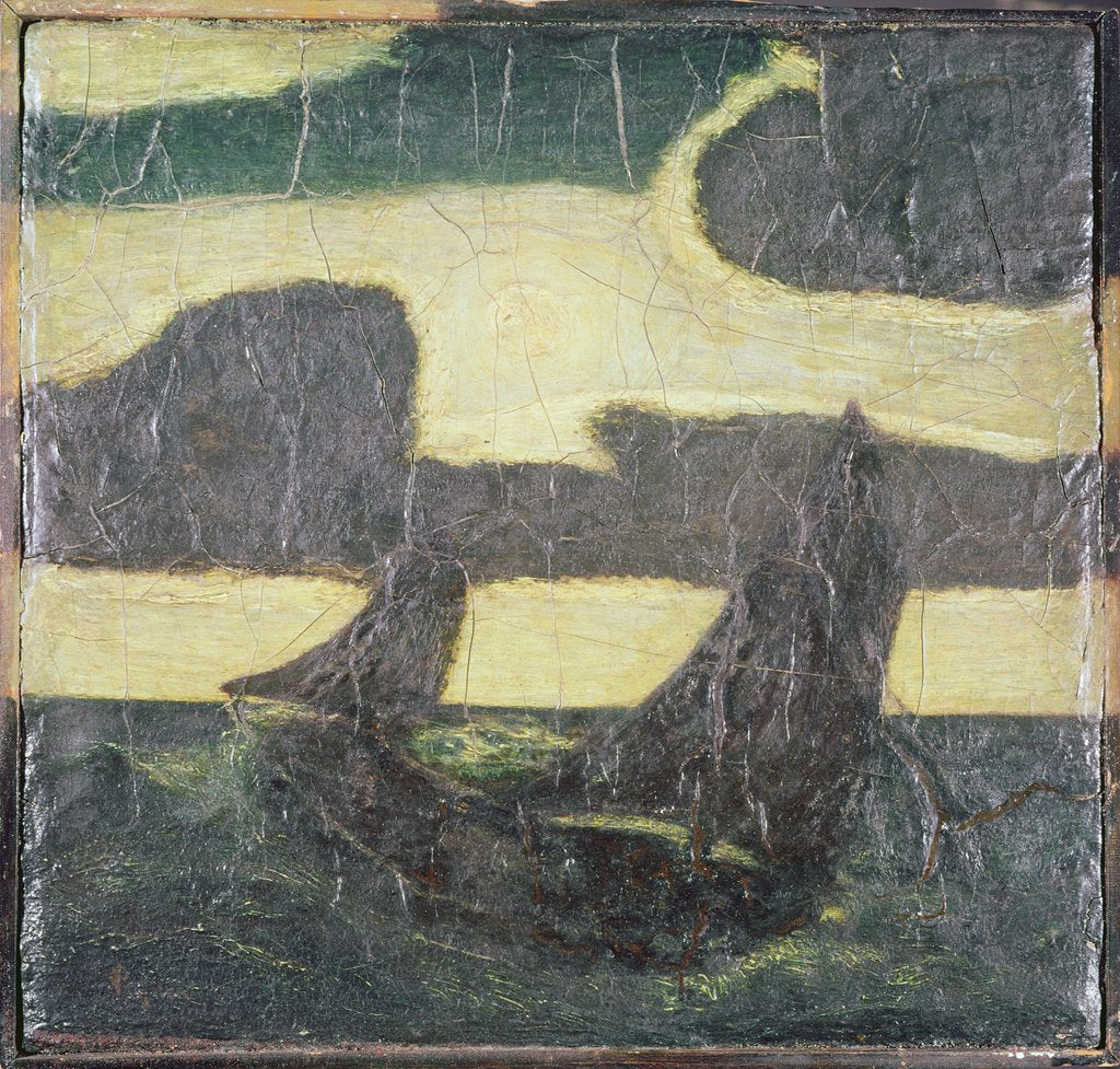 Detail of Sailboats by Albert Pinkham Ryder