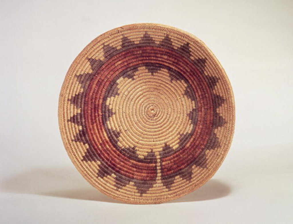 Detail of Hopi basket by American School
