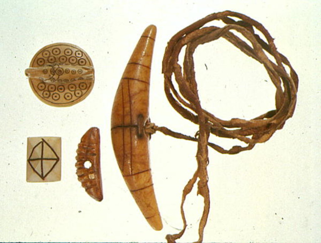 Detail of Inuit fishing equipment by School Inuit