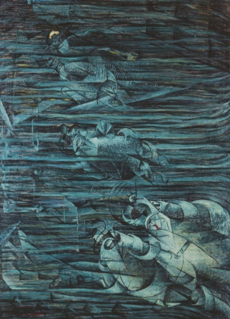 Detail of States of Mind: Those Who Stay, 1911 by Umberto Boccioni