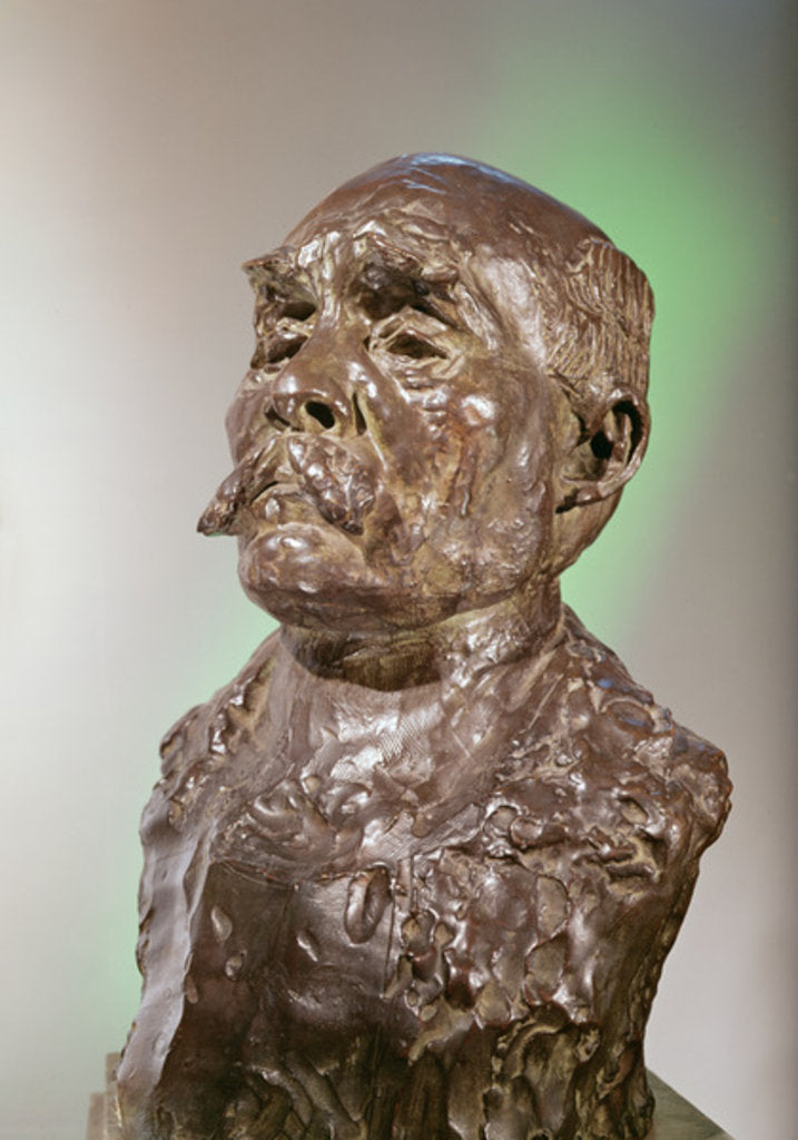 Detail of Bust of Georges Clemenceau, 1911 by Auguste Rodin