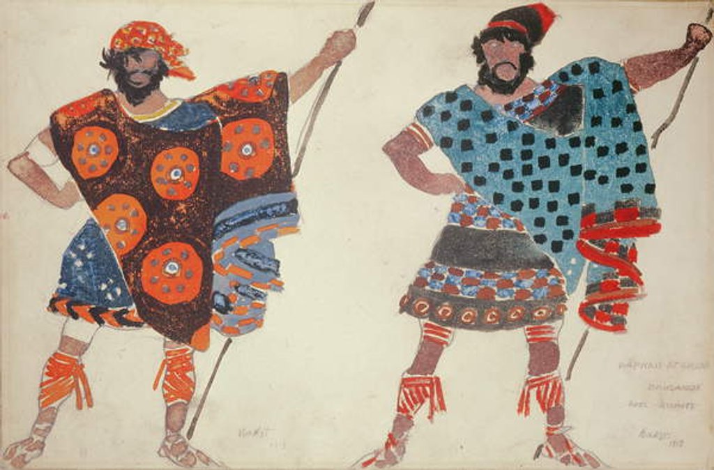 Detail of Pirate costume design for 'Daphnis and Chloe', 1913 by Leon Bakst