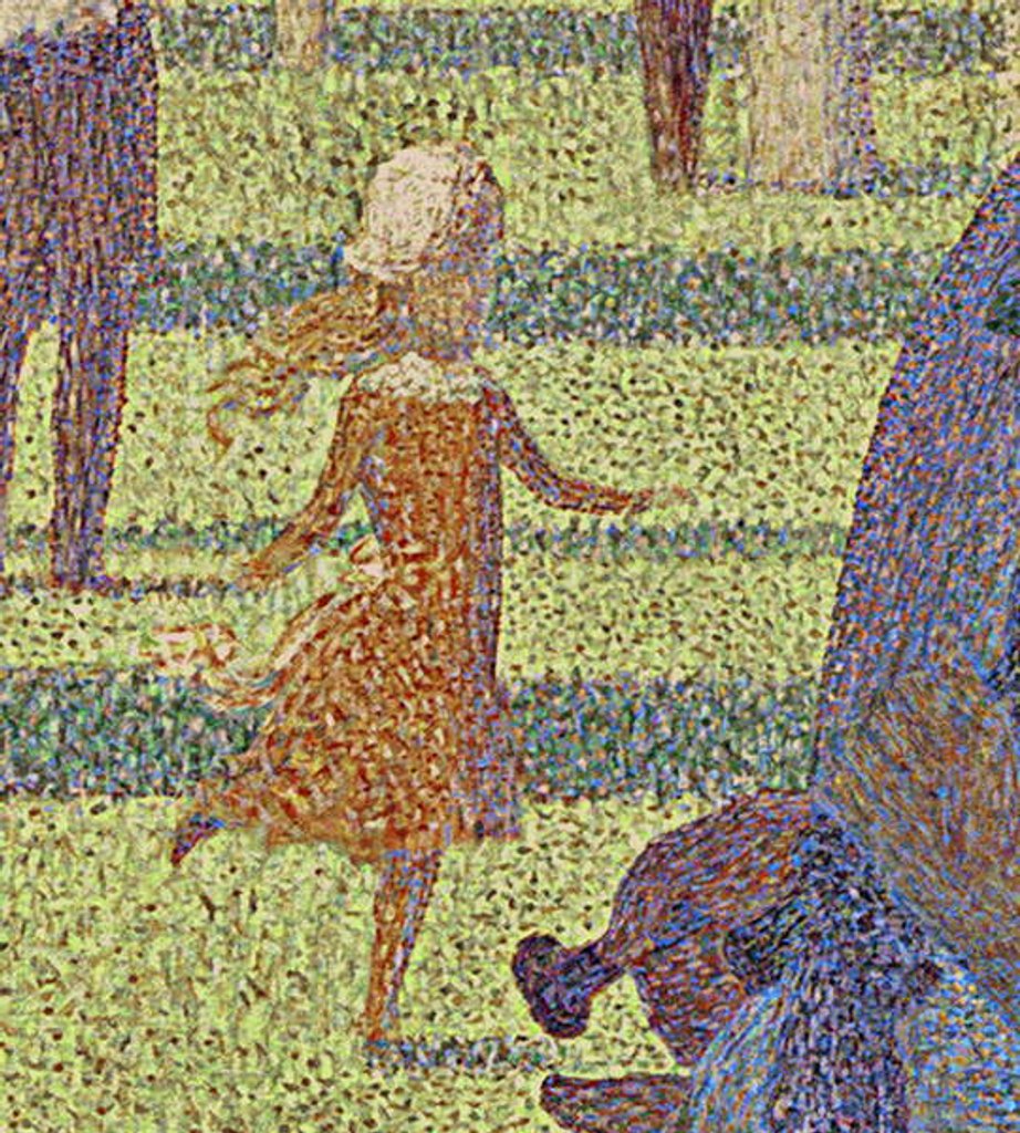 Detail of Sunday Afternoon on the Island of La Grande Jatte, 1884-86 by Georges Pierre Seurat