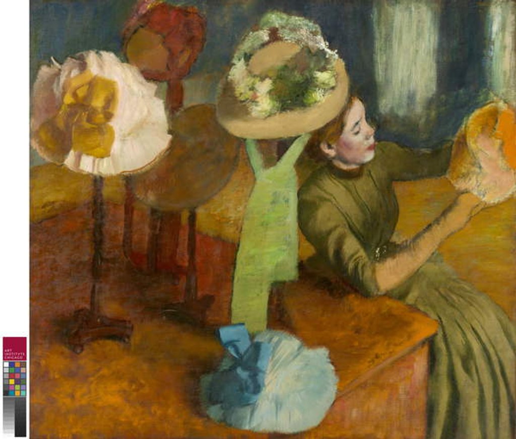 Detail of The Millinery Shop, 1879-86 by Edgar Degas