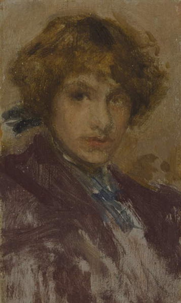 Detail of Study of a Young Girl's Head and Shoulders, 1896-97 by James Abbott McNeill Whistler