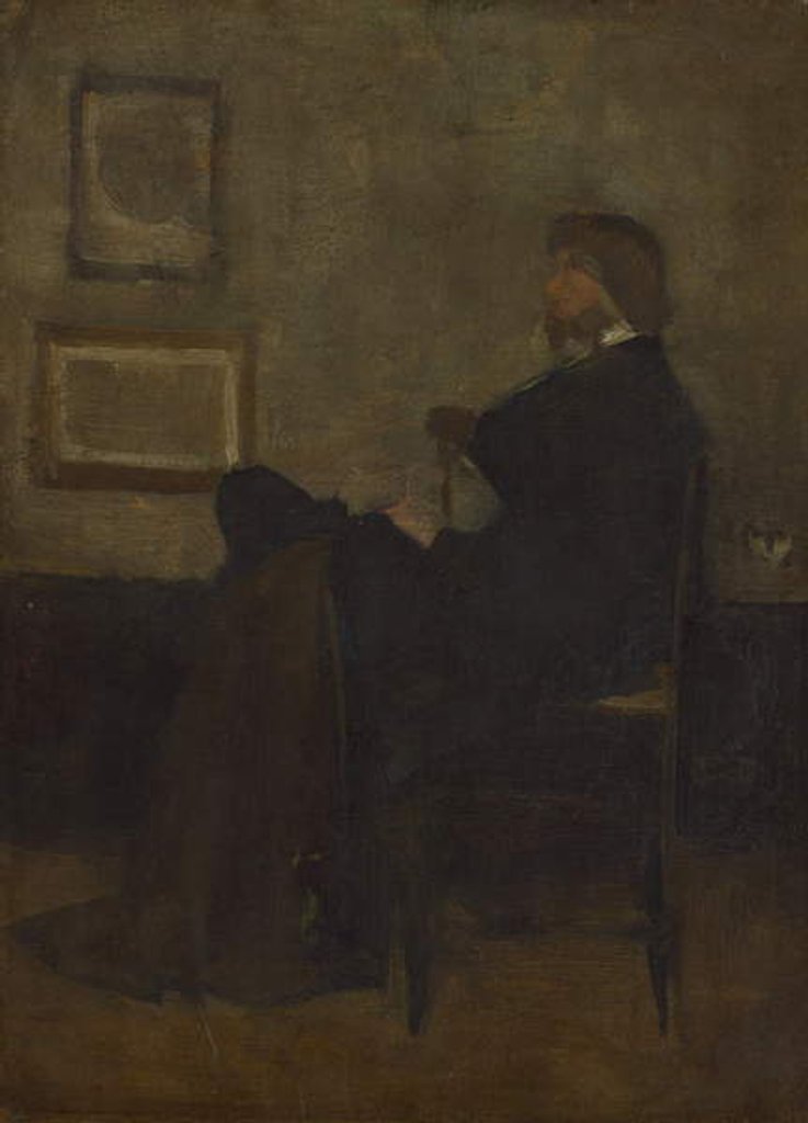 Detail of Study for Arrangement in Grey and Black, No. 2: Thomas Carlyle, 1872-73 by James Abbott McNeill Whistler
