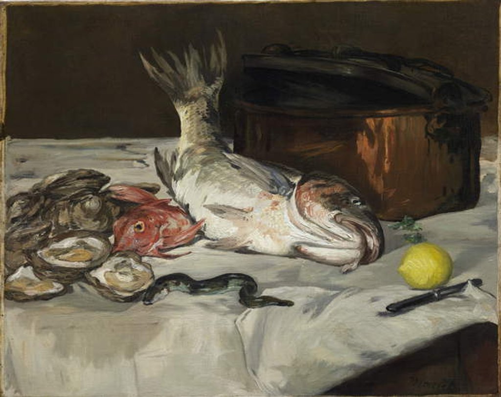 Detail of Fish, 1864 by Edouard Manet