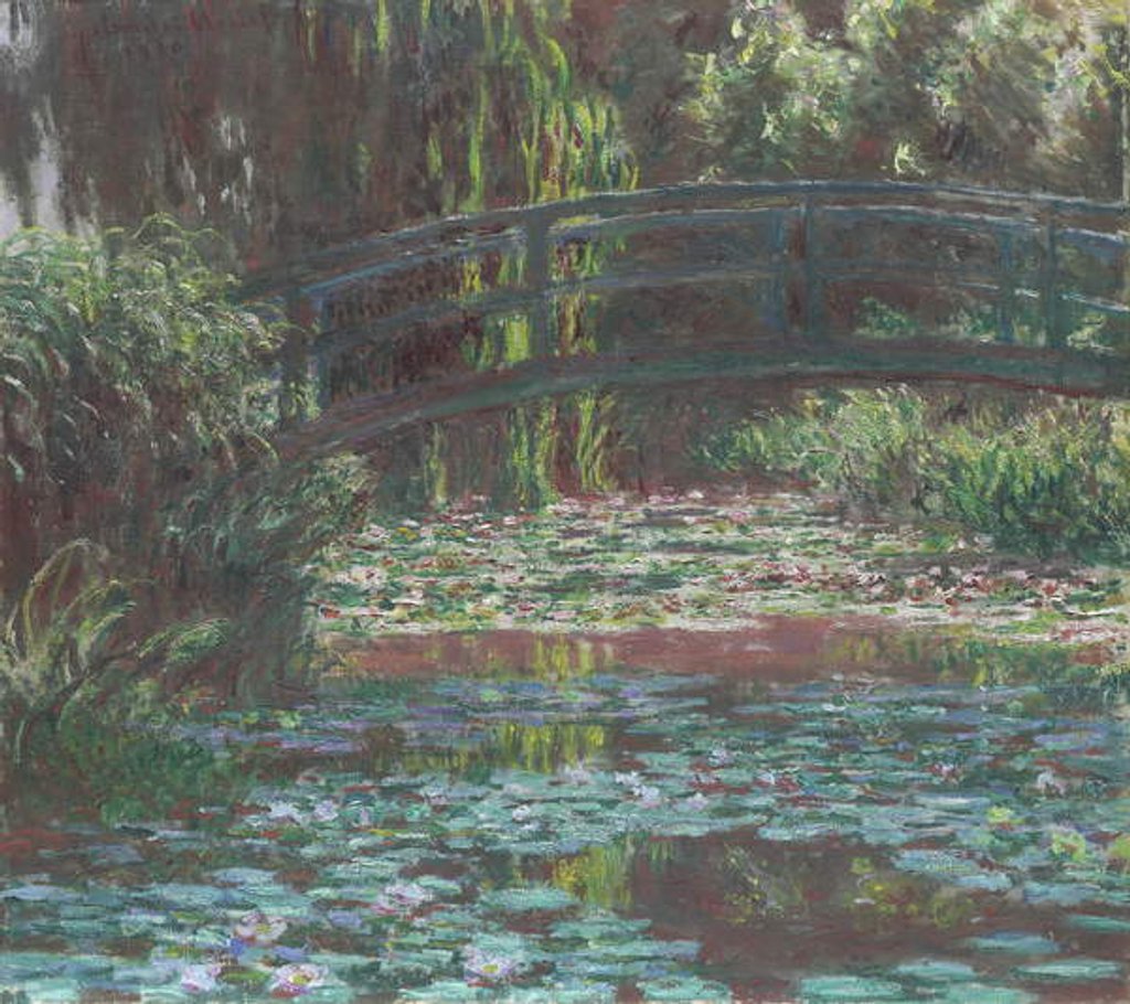 Detail of Water Lily Pond, 1900 by Claude Monet