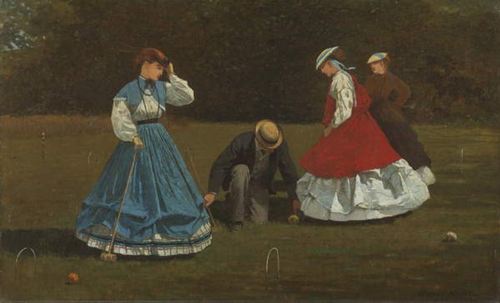 Detail of Croquet Scene, 1866 by Winslow Homer