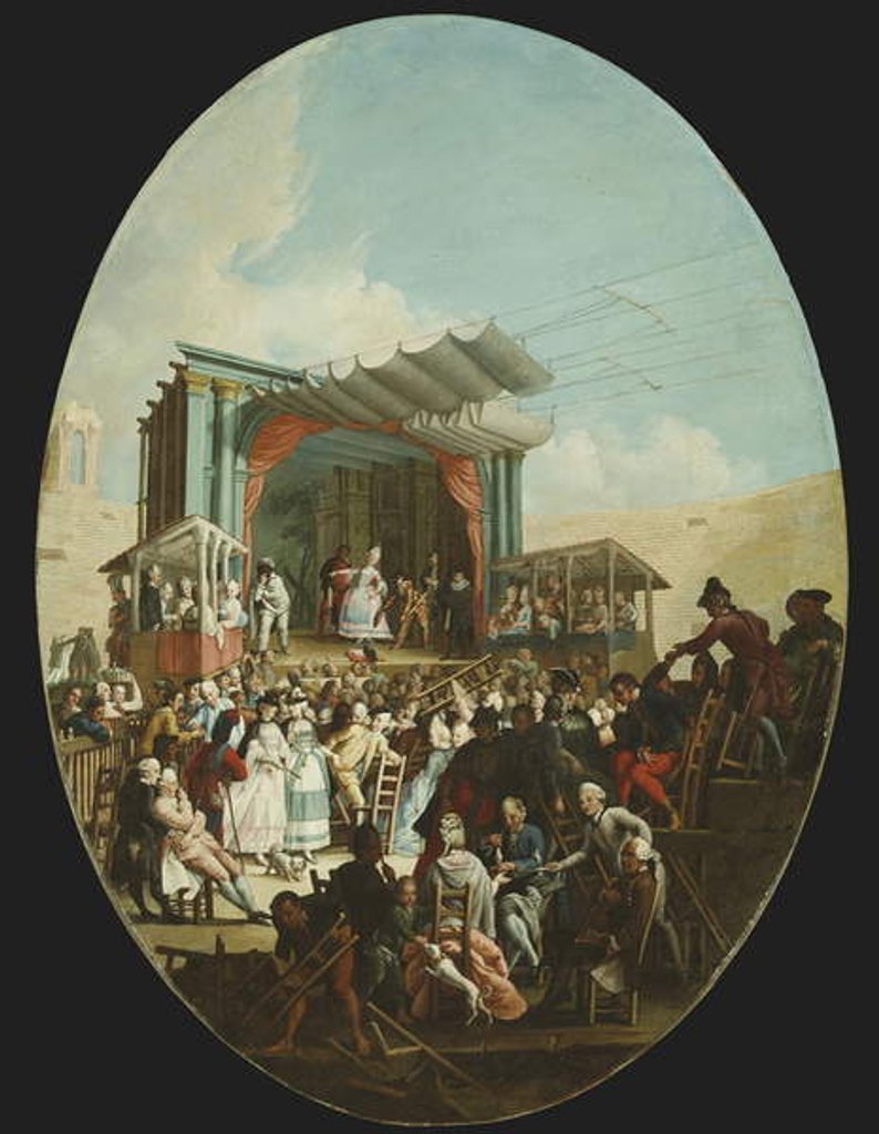 Detail of An Italian Comedy in Verona, 1772 by Marco Marcola