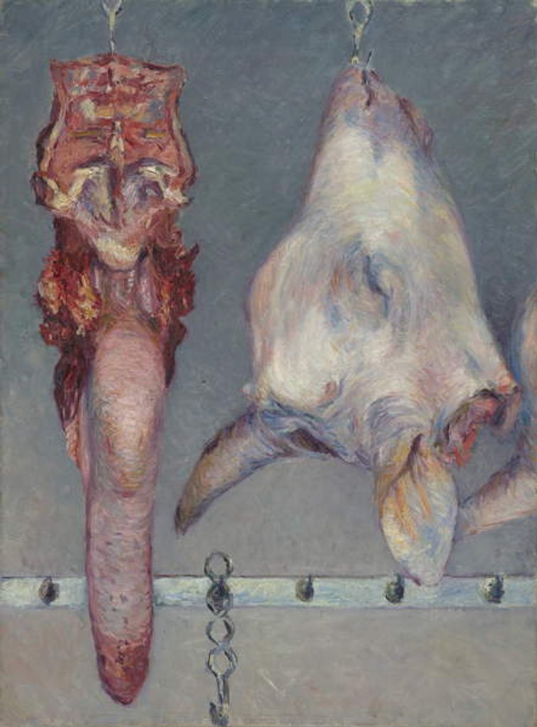 Detail of Calf's Head and Ox Tongue, c.1882 by Gustave Caillebotte