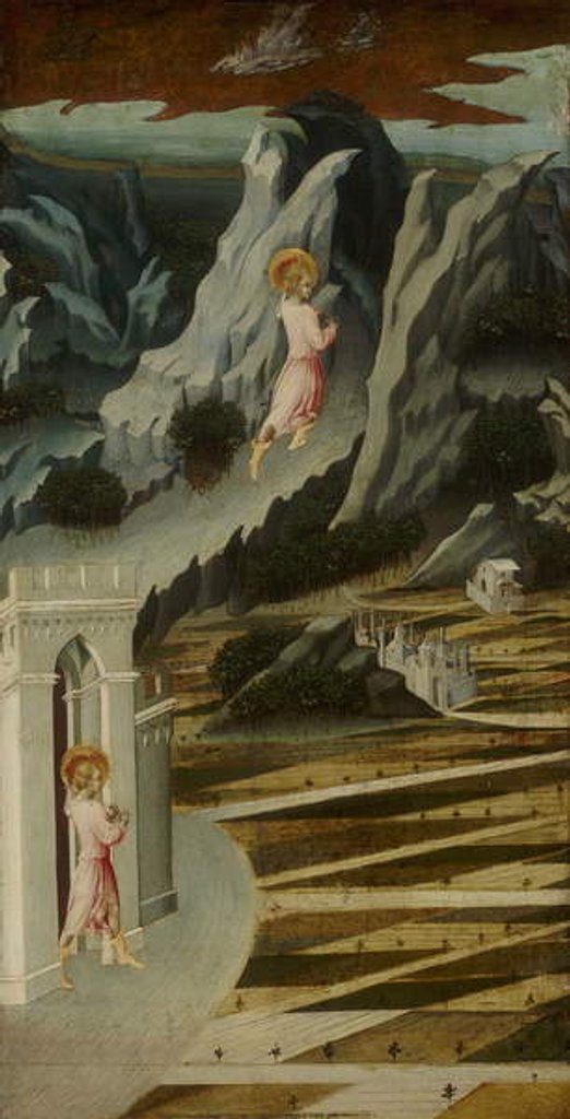 Detail of Saint John the Baptist Entering the Wilderness, 1455-60 by Giovanni di Paolo