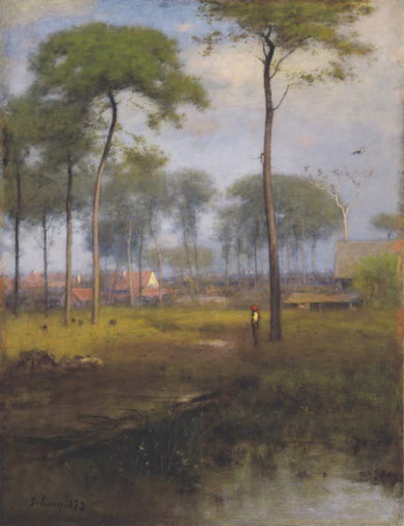 Detail of Early Morning, Tarpon Springs, 1892 by George Snr. Inness