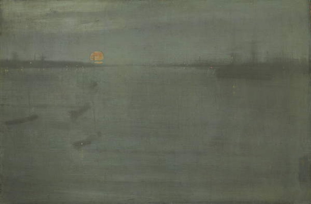 Detail of Nocturne: Blue and Gold, Southampton Water, 1872 by James Abbott McNeill Whistler