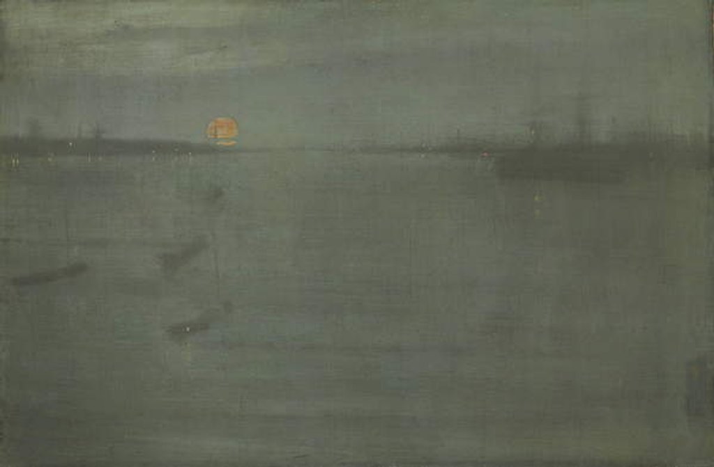 Detail of Nocturne: Blue and Gold, Southampton Water, 1872 by James Abbott McNeill Whistler