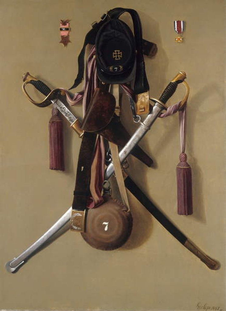 Detail of Civil War Regalia of Major Levi Gheen McCauley, 1887 by George Cope
