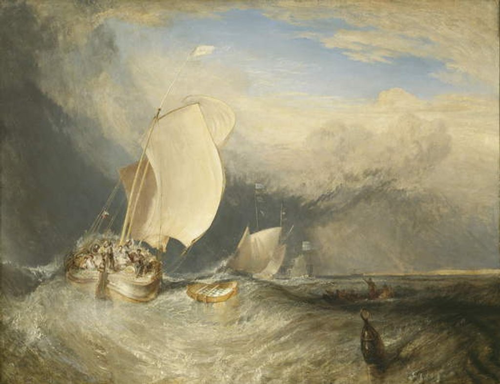Detail of Fishing Boats with Hucksters Bargaining for Fish, 1837-38 by Joseph Mallord William Turner
