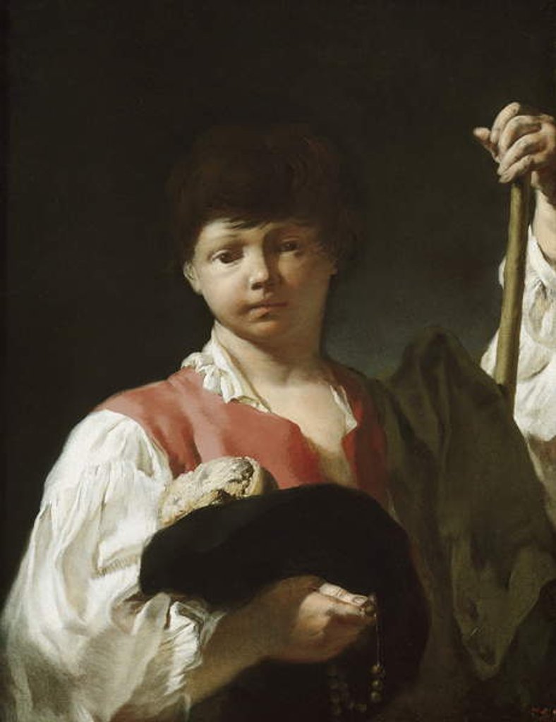 Detail of The Beggar Boy, or The Young Pilgrim, 1738-39 by Giovanni Battista Piazzetta