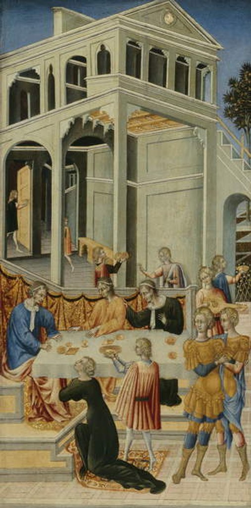 Detail of Salome Asking Herod for the Head of Saint John the Baptist, 1455-60 by Giovanni di Paolo