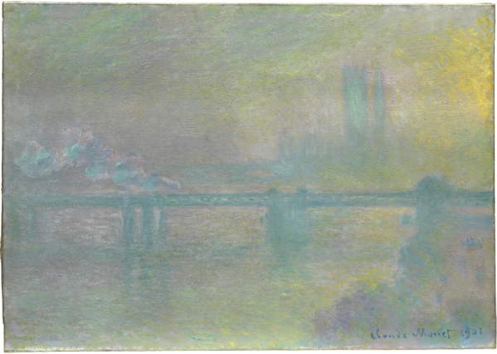 Detail of Charing Cross Bridge, London, 1901 by Claude Monet