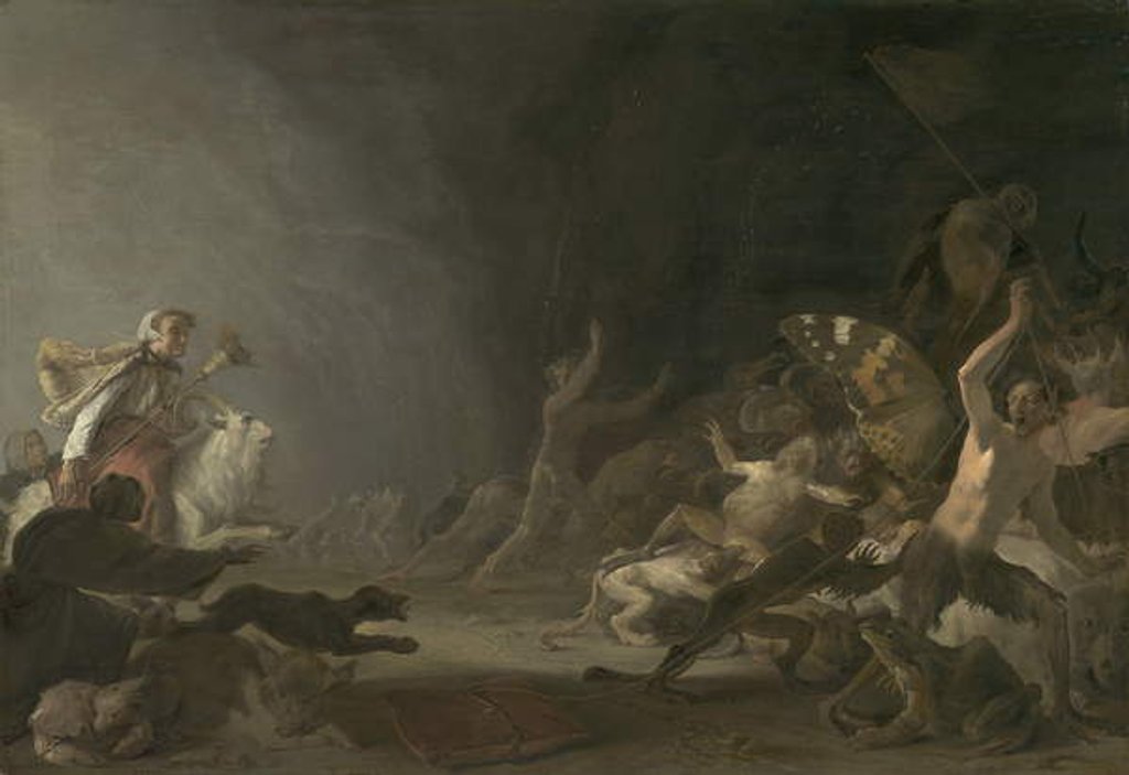 Detail of A Witches' Sabbath, c.1650 by Cornelis Saftleven