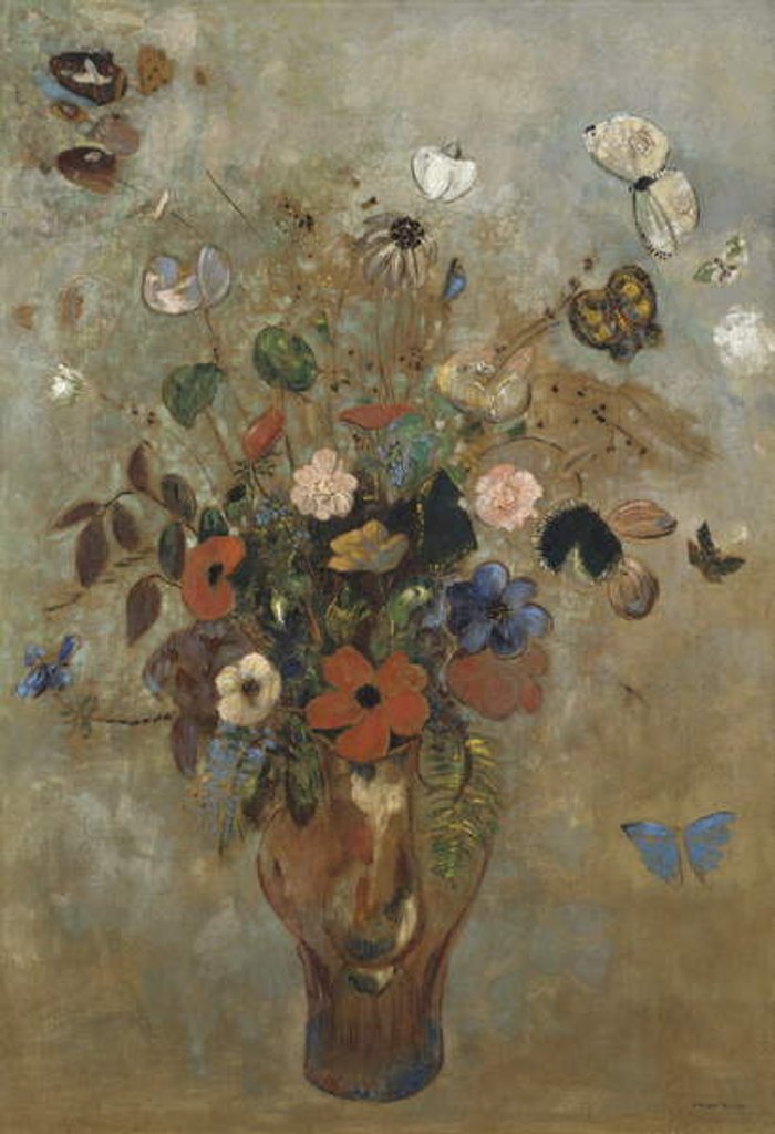 Detail of Still Life with Flowers, 1905 by Odilon Redon