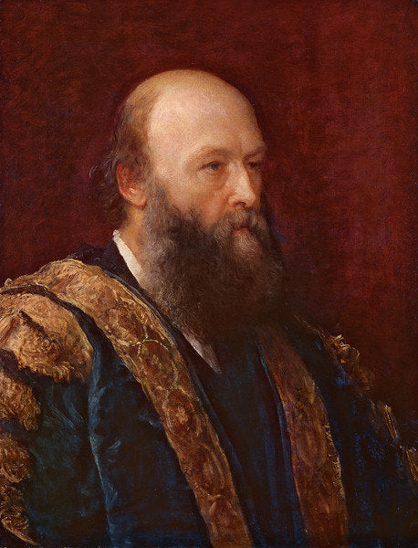 Detail of Robert Arthur Talbot Gascoyne-Cecil, 3rd Marquess of Salisbury, 1882 by George Frederic Watts
