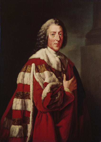 Detail of William Pitt, 1st Earl of Chatham, 1772 by Richard (after) Brompton