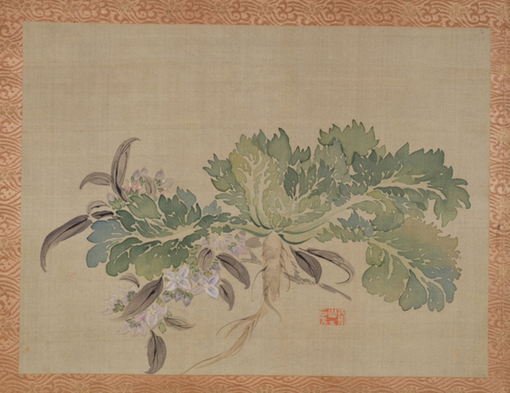 Detail of A tuberose, 1851 by Tsubaki Chinzan