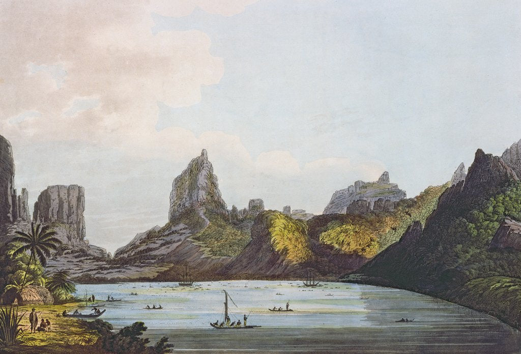 Detail of View of the Harbour of Taloo in the Island of Eimeo by John Webber