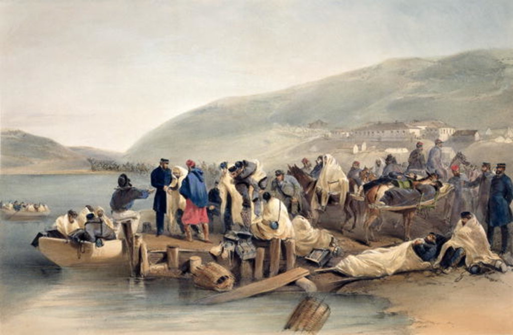 Detail of The Embarkation of the Sick at Balaklava by William 'Crimea' Simpson