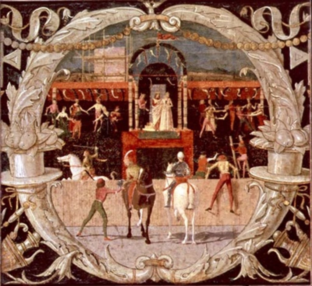 Detail of The Rape of the Sabines c.1490 by Domenico Morone