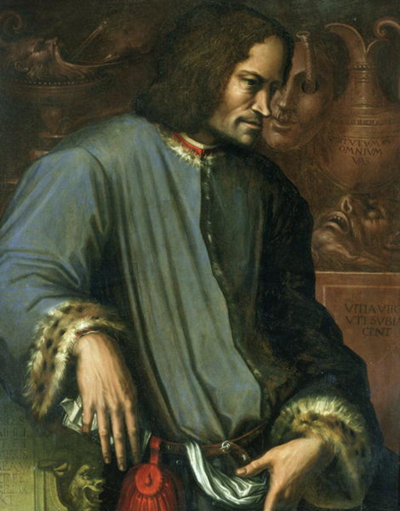 Detail of Lorenzo de Medici 'The Magnificent' by Giorgio Vasari