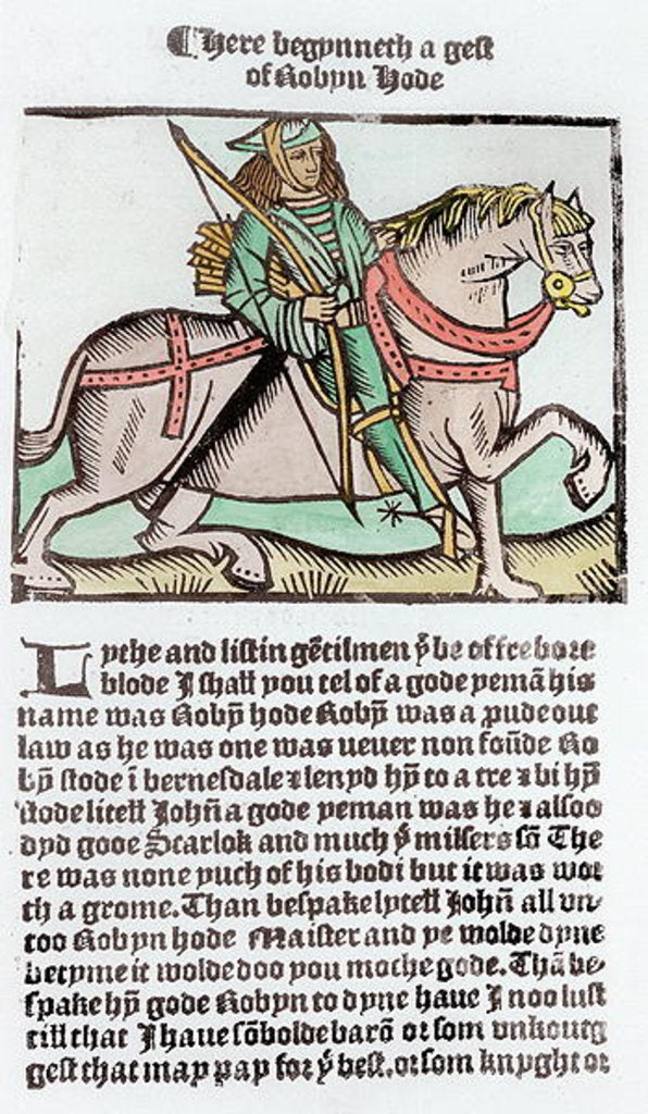 Detail of Robin Hood by English School