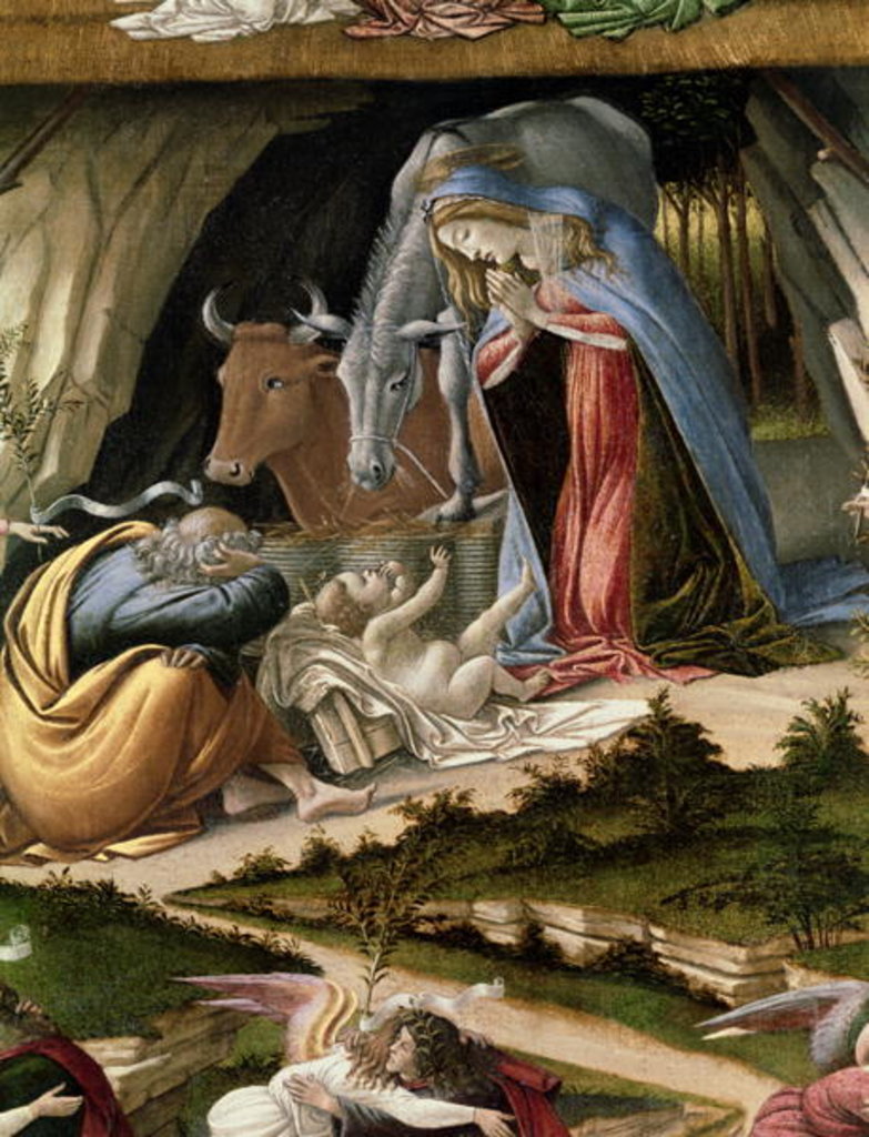 Detail of Mystic Nativity, 1500 by Sandro Botticelli