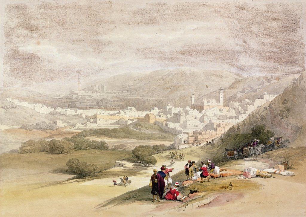 Detail of Hebron, 18th March 1839 by David (after) Roberts