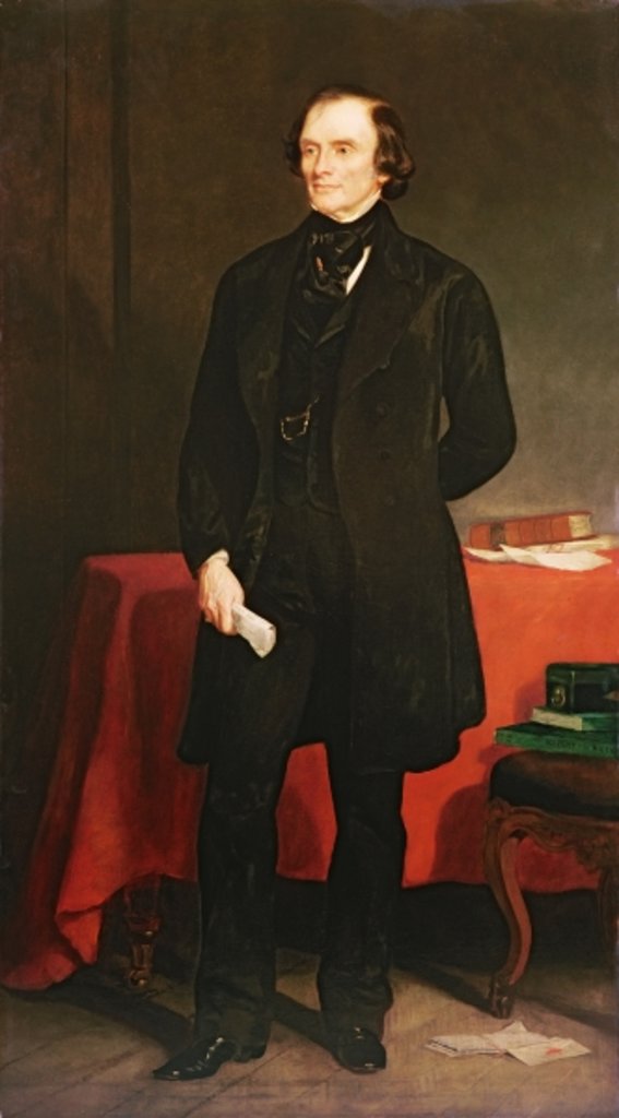 Detail of Portrait of John Russell 1st Earl Russell, 1853 by Francis Grant