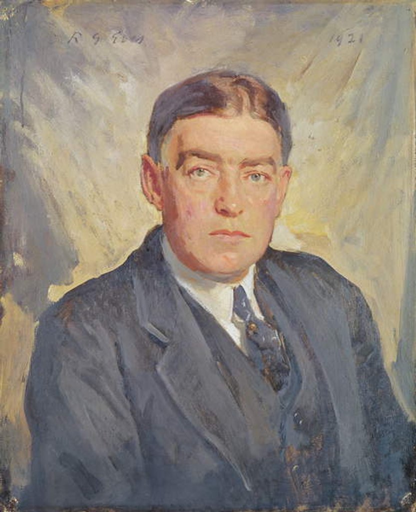 Detail of Portrait of Sir Ernest Shackleton 1921 by Reginald-Grenville Eves