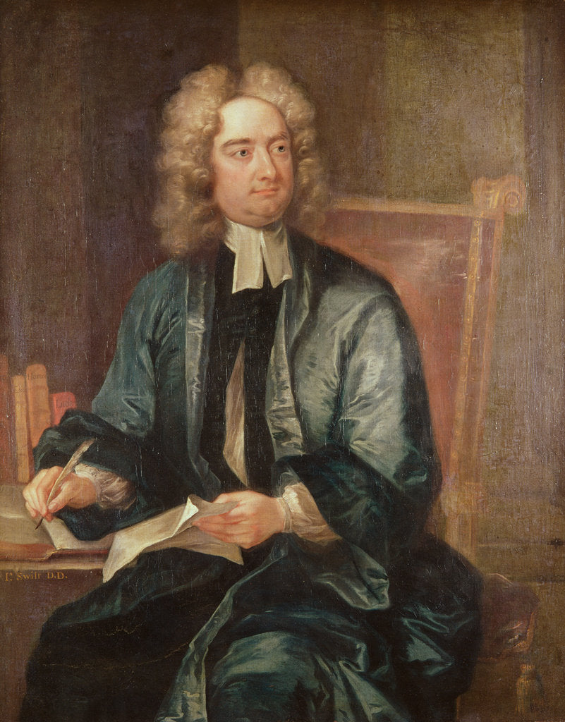 Detail of Jonathan Swift, c.1718 by Charles Jervas