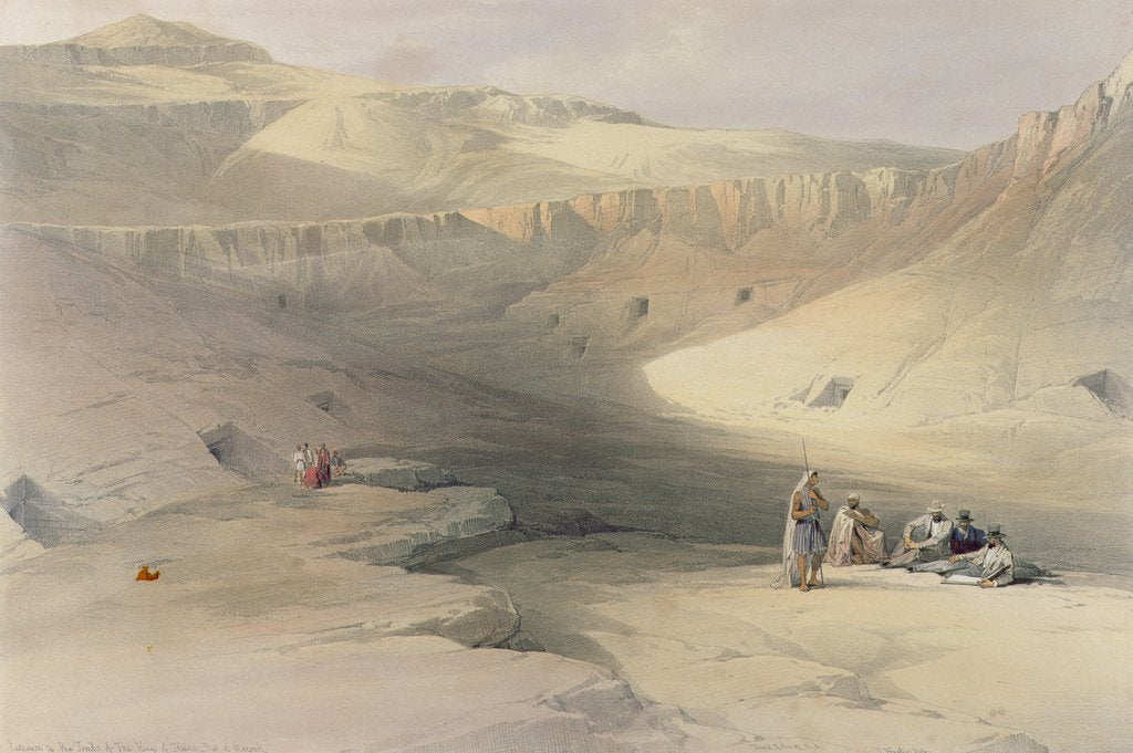 Detail of Entrance to the Valley of the Kings by David Roberts
