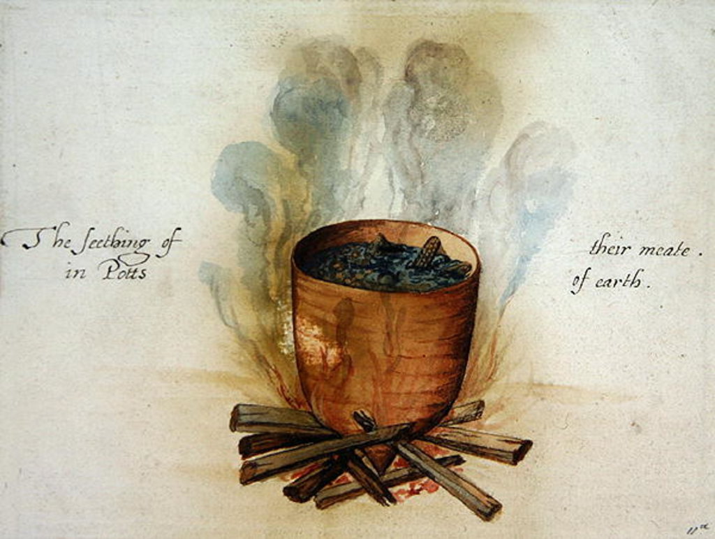 Detail of Cooking in a Pot by John White