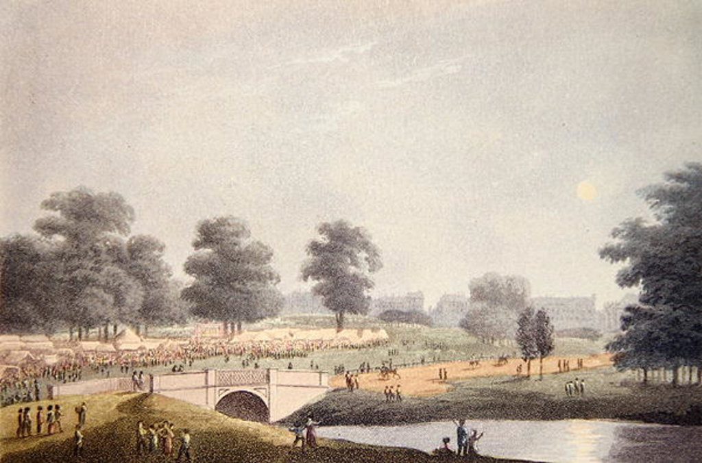 Detail of The View of the Fair in Hyde Park by John Heaviside (after) Clark