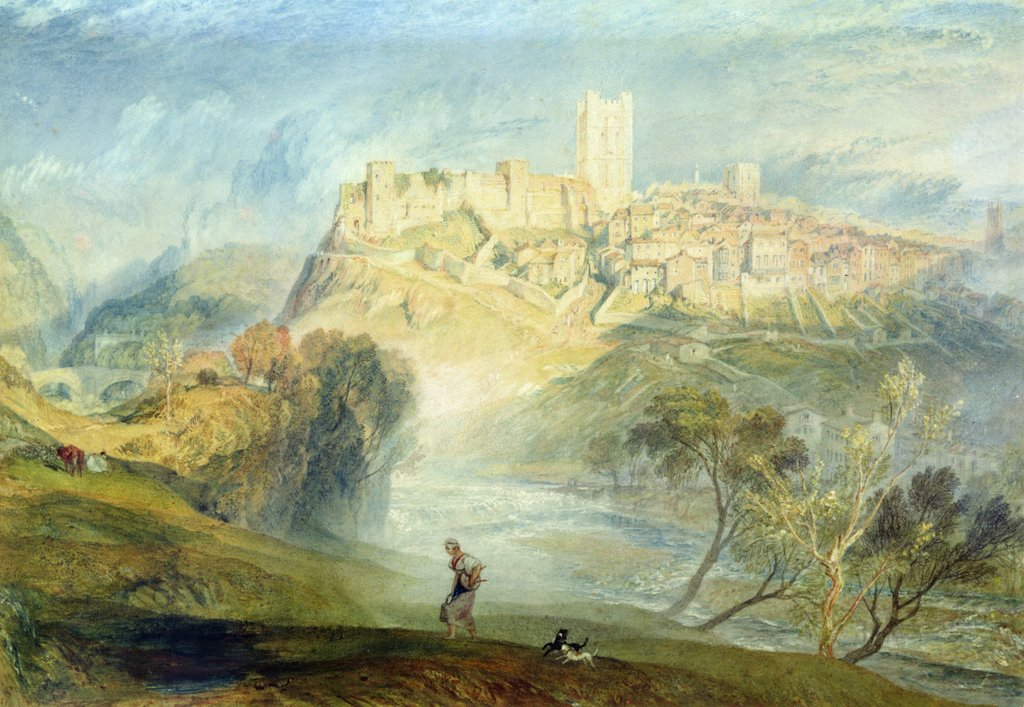 Detail of Richmond, Yorkshire by Joseph Mallord William Turner