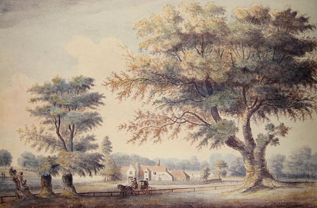 Detail of The Old Cheesecake House, north of the Serpentine, 1786 by John White