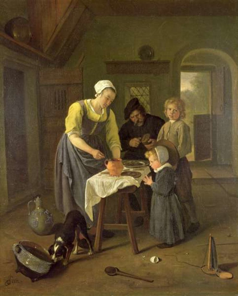 Peasant Family at Meal time by Jan Havicksz. Steen