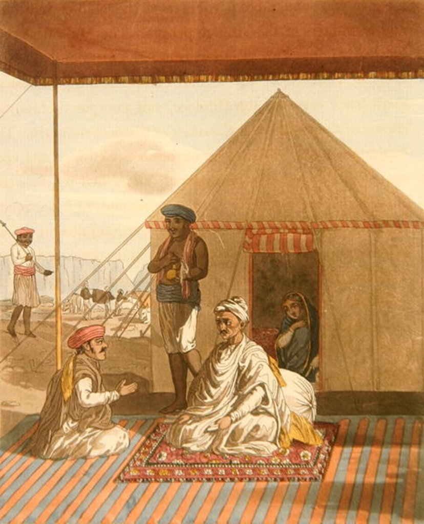 Detail of A Mahratta Pandit and his Family by Thomas Baxter