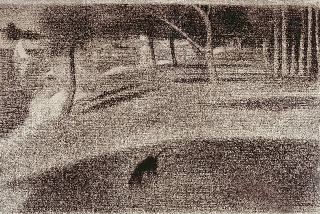 Detail of Study for Sunday Afternoon on the Island of La Grande Jatte, c.1884 by Georges Pierre Seurat