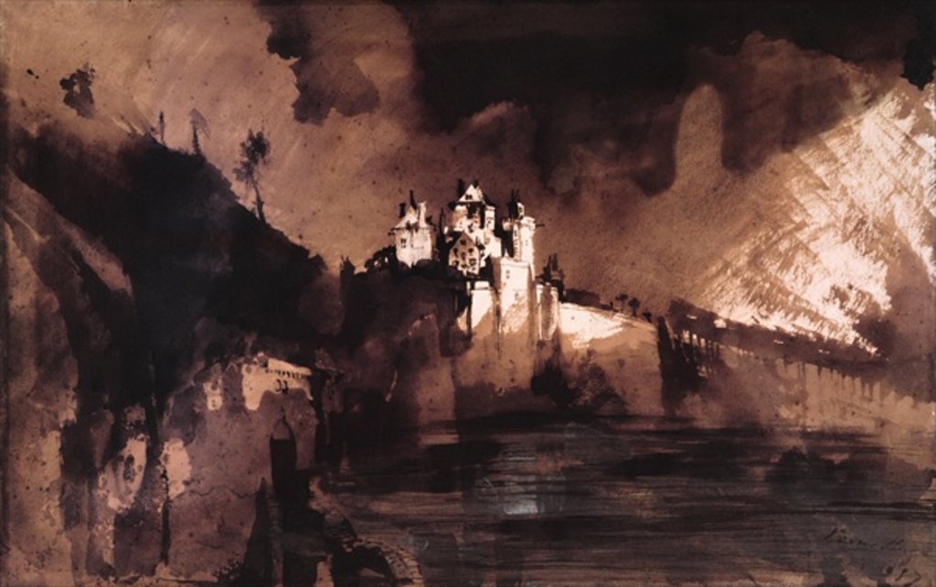Detail of Castle by Victor Hugo