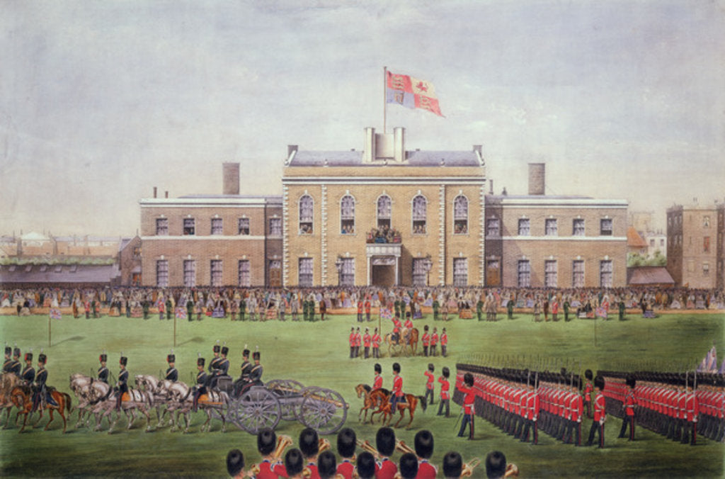 Detail of Grand Parade of the Hon Artillery Company by (after) English photographer