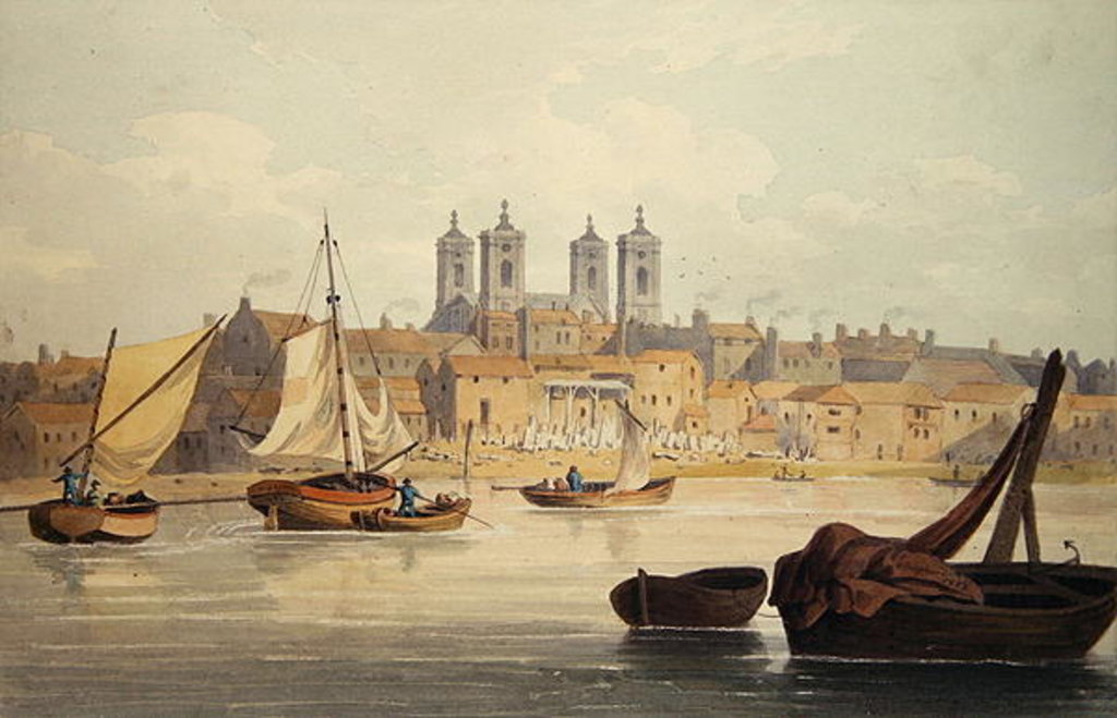 Detail of View of Millbank by School English